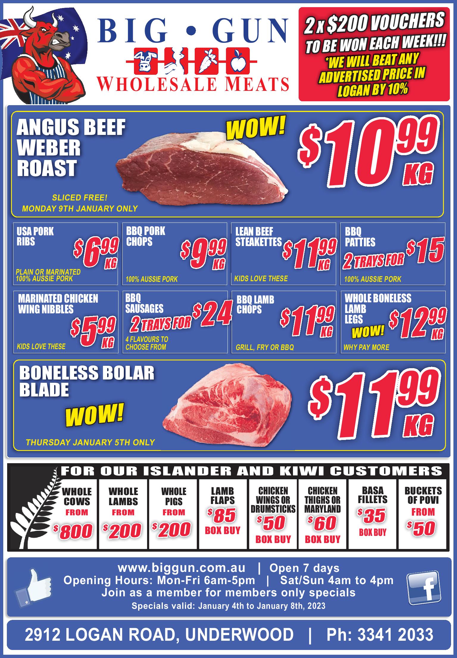 Weekly Specials - Big Gun Wholesale Meats